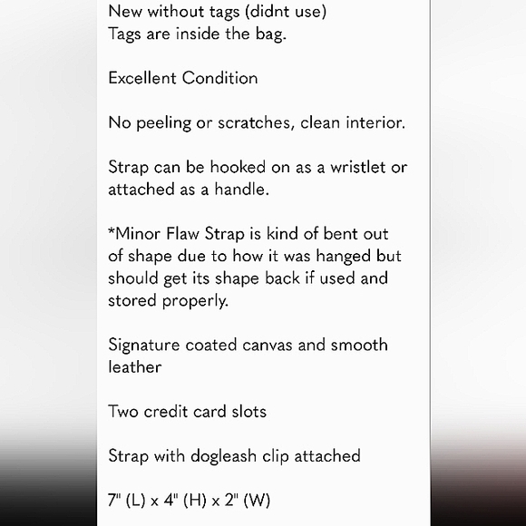 COACH VARSITY JAIME MOTIF MONOGRAM CANVAS WRISTLET NWT RARE NO LONGER MADE - Picture 13 of 13